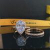 Rosetta Pear Pure Gold Bridal Set - Image 2