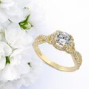 Tokstar Gold Engagement Ring