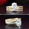 Misty Oval Bridal Set - Image 2