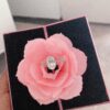 Oval Hidden Halo Engagement Ring - Image 2