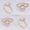 Classic Oval Pure Gold Engagement Ring - Image 5
