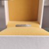 Double Row Gold Eternity Wedding Band - Image 2