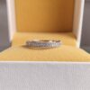 Double Row Gold Eternity Wedding Band