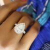 Majestic Pear Engagement Ring - Image 3