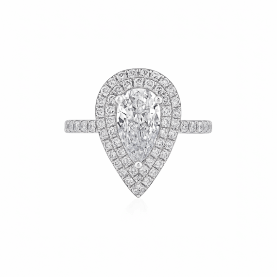 Alexa Double Halo Engagement Ring
