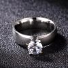 6mm Titanium Solitaire Engagement Ring