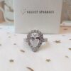 Majestic Pear Engagement Ring - Image 4