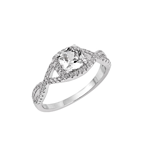Everly Criss Cross Engagement Ring