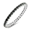 Astrid Black Eternity Wedding Band