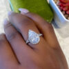 Kika Pear Split Shank Engagement Ring - Image 2