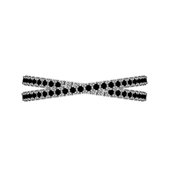 Soho Black Criss Cross Band