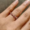 Clara Pure Gold Infinity Eternity Wedding Band - Image 5
