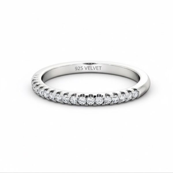 Tanya Half Eternity Moissanite Band