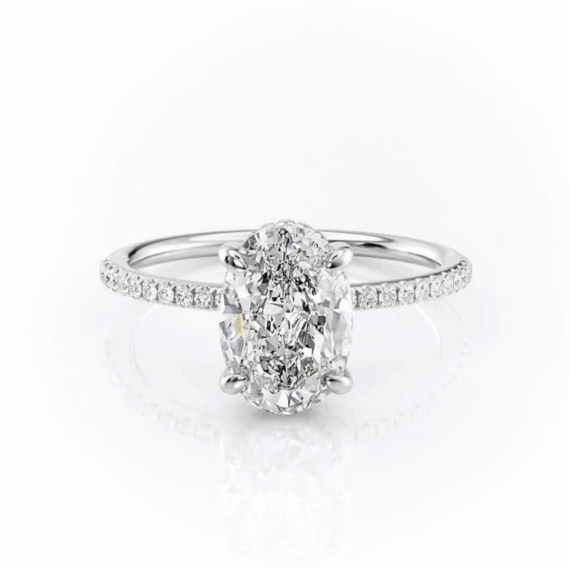 Mimi Moissanite Engagement Ring
