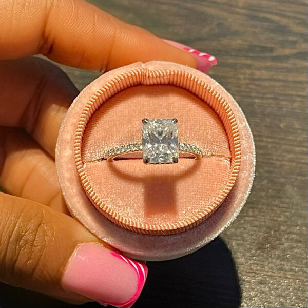 Eme Moissanite Engagement Ring - Image 2