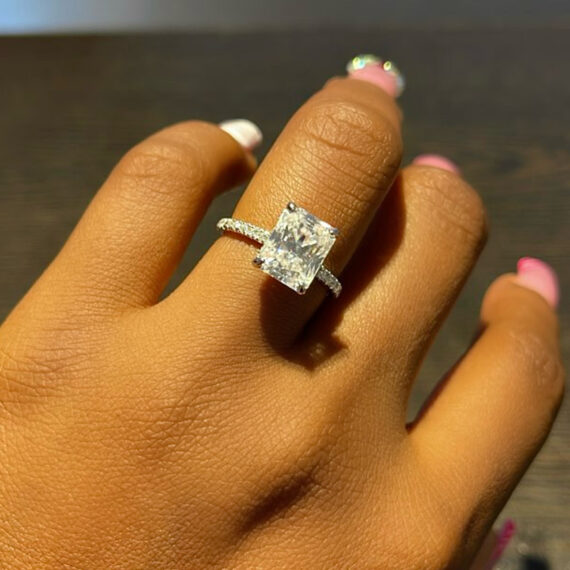 Eme Moissanite Engagement Ring
