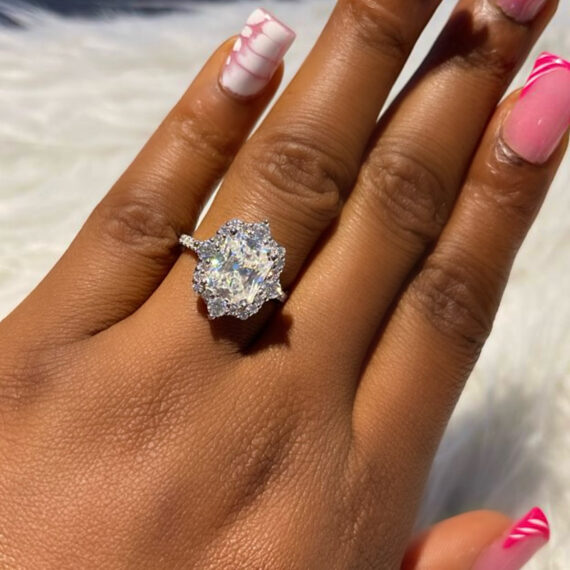 Mystique Moissanite Engagement Ring