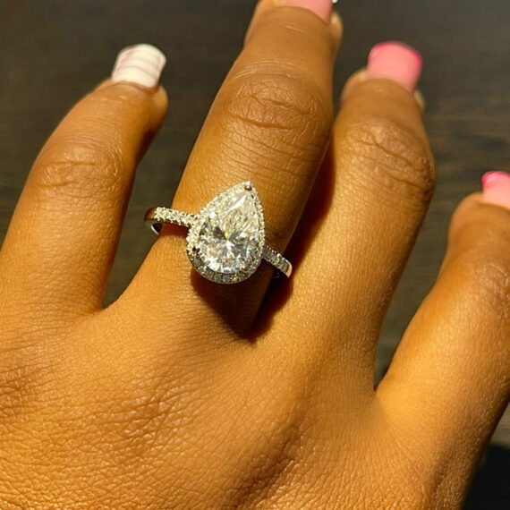 Rosetta Moissanite Engagement Ring