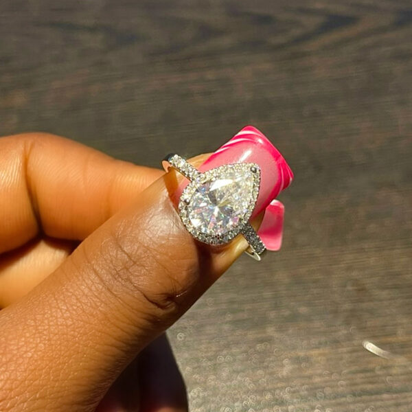 Rosetta Moissanite Engagement Ring - Image 3