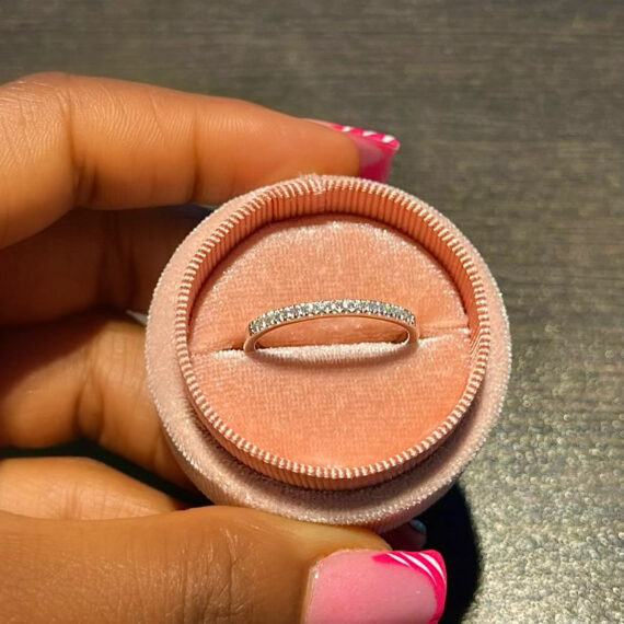 Tanya Half Eternity Moissanite Band