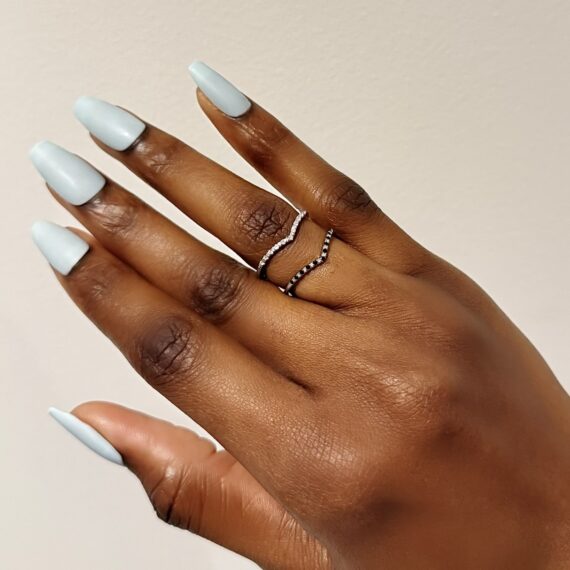 Lizzy Wishbone Wedding Band