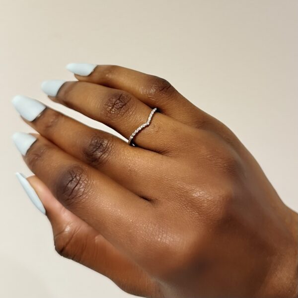 Lizzy Wishbone Wedding Band - Image 2