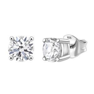 Emily 1CT Moissanite Stud Earrings
