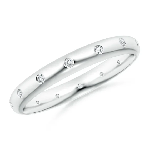 Cambridge Flush Set Solid Gold Wedding Band