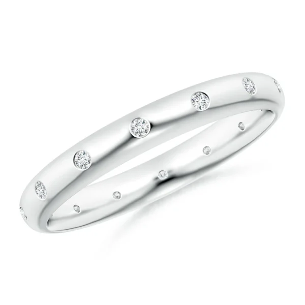 Cambridge Flush Set Solid Gold Wedding Band
