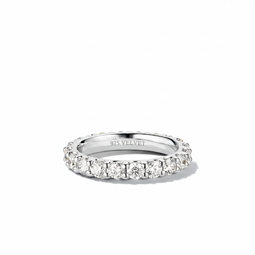 Luchi 3MM Moissanite Band